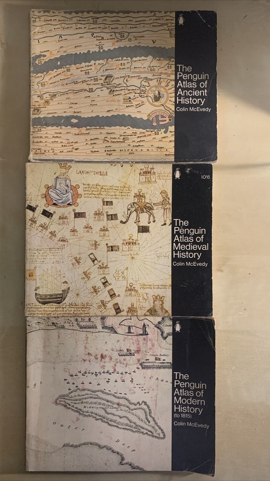 THE PENGUIN ATLAS - ANCIENT, MEDIEVAL, MODERN HISTORY. COLIN MCEVEDY #