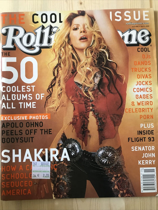 ROLLING STONE MAGAZINE - SHAKIRA  # 893 APRIL 11TH, 2002 #