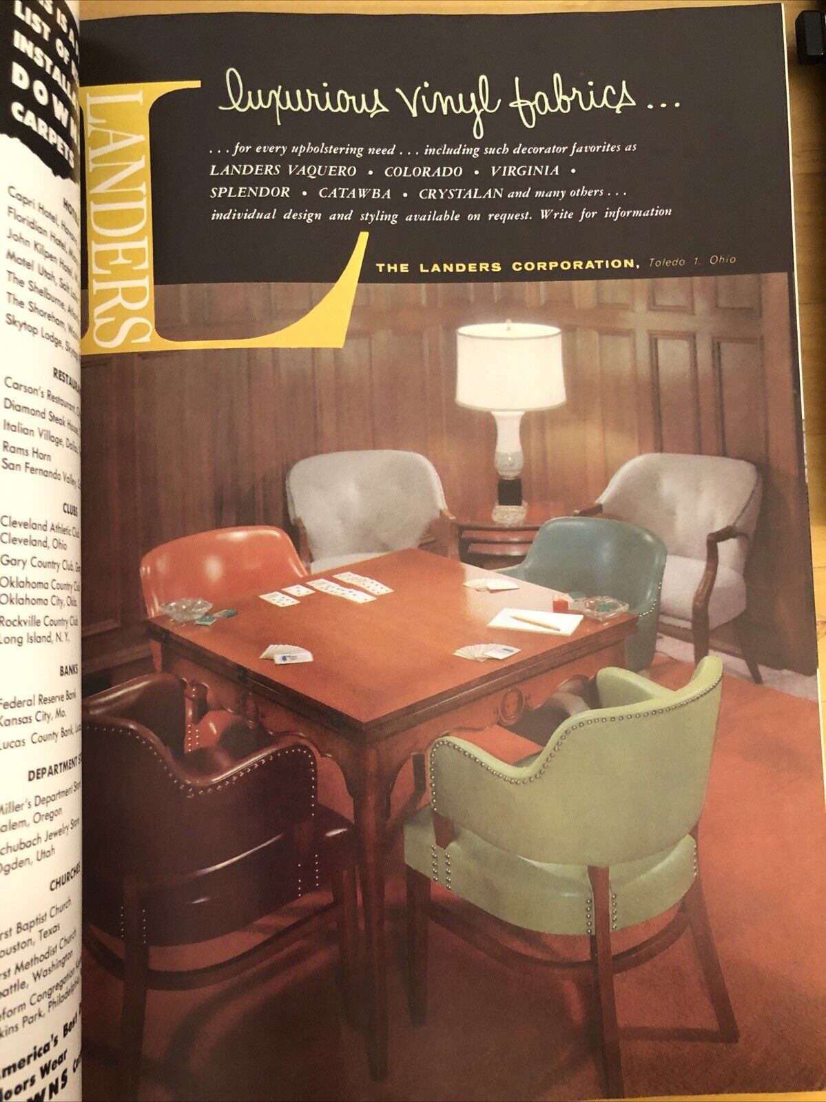 INTERIORS MAGAZINE APRIL 1958 Olga Gueft - Interiors, design, architecture