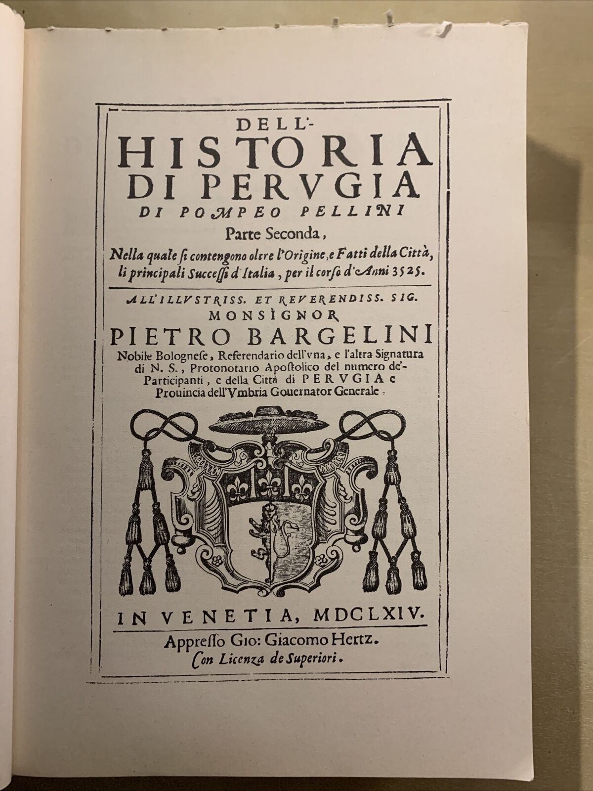 Dell'Historia di Perugia - Pompeo Pellini. Parte seconda. Arnaldo Forni 1988 #