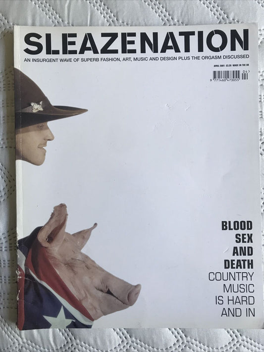 SLEAZENATION april 2001 volume 4 issue 03. Blood sex and death