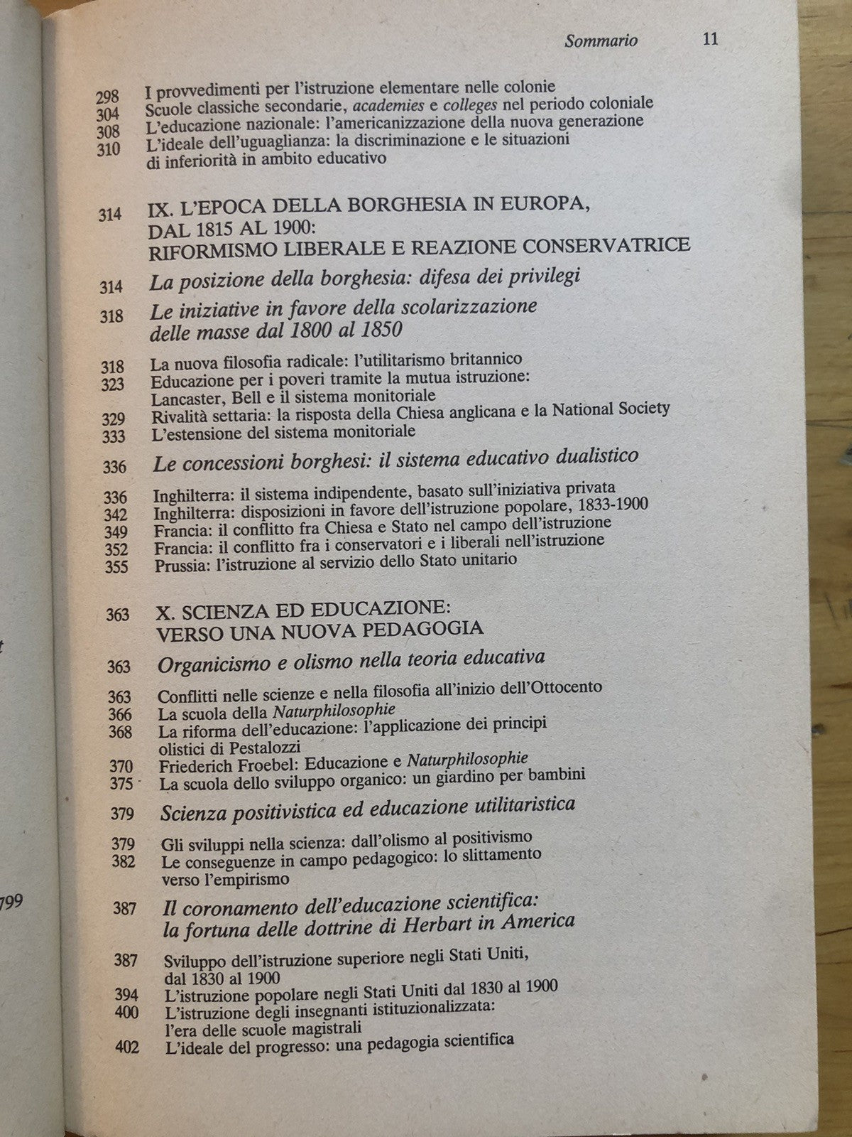 Storia dell'educazione occidentale, James Bowen, vol. terzo. Mondadori 1983