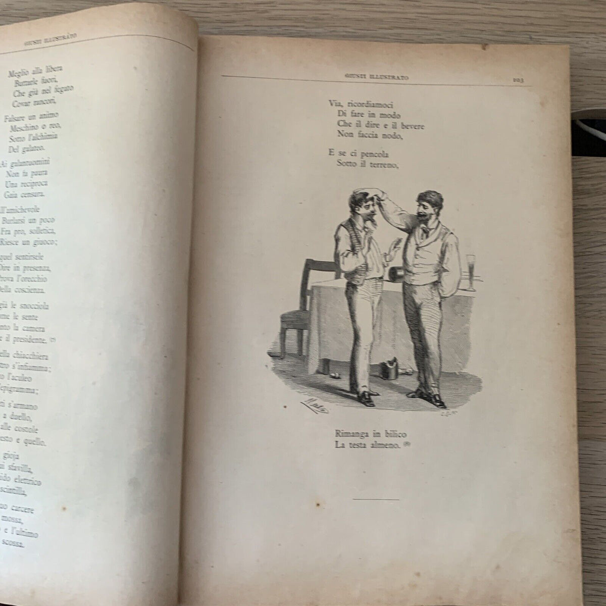 POESIE DI GIUSEPPE GIUSTI, illustrate da Adolfo Matarelli. Aliprandi editore #