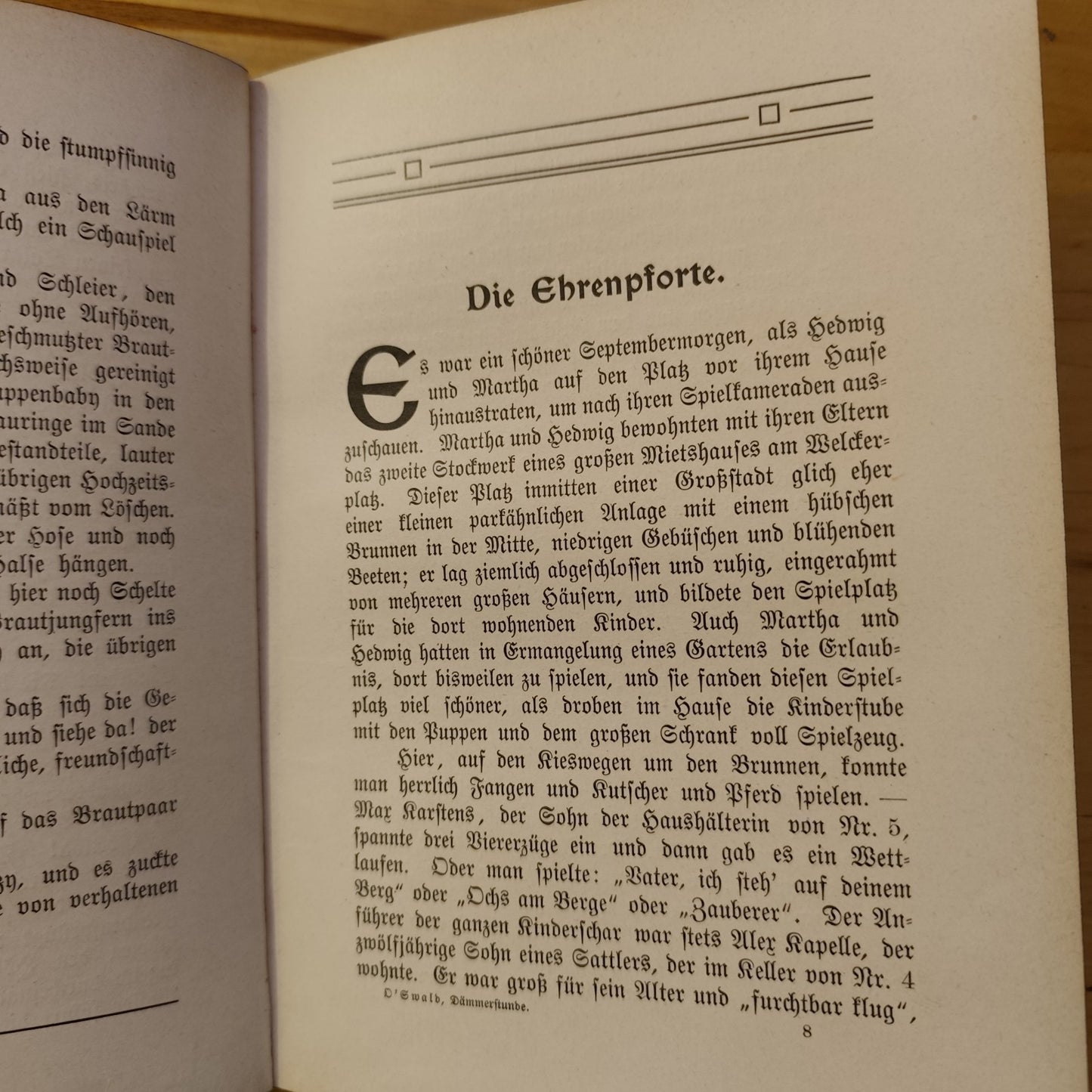 In der Dämmerstunde Zehn Erzählungen für unsre liebe Jugend, Toni O'Swald, A. Zi