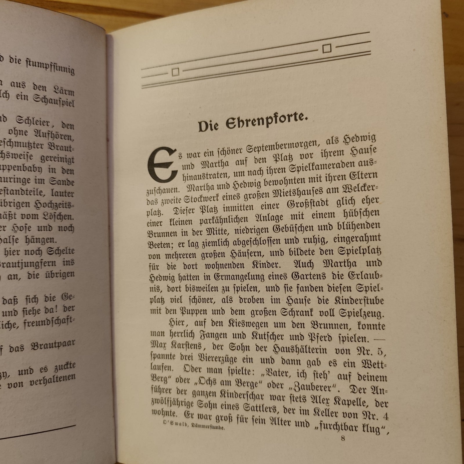 In der Dämmerstunde Zehn Erzählungen für unsre liebe Jugend, Toni O'Swald, A. Zi