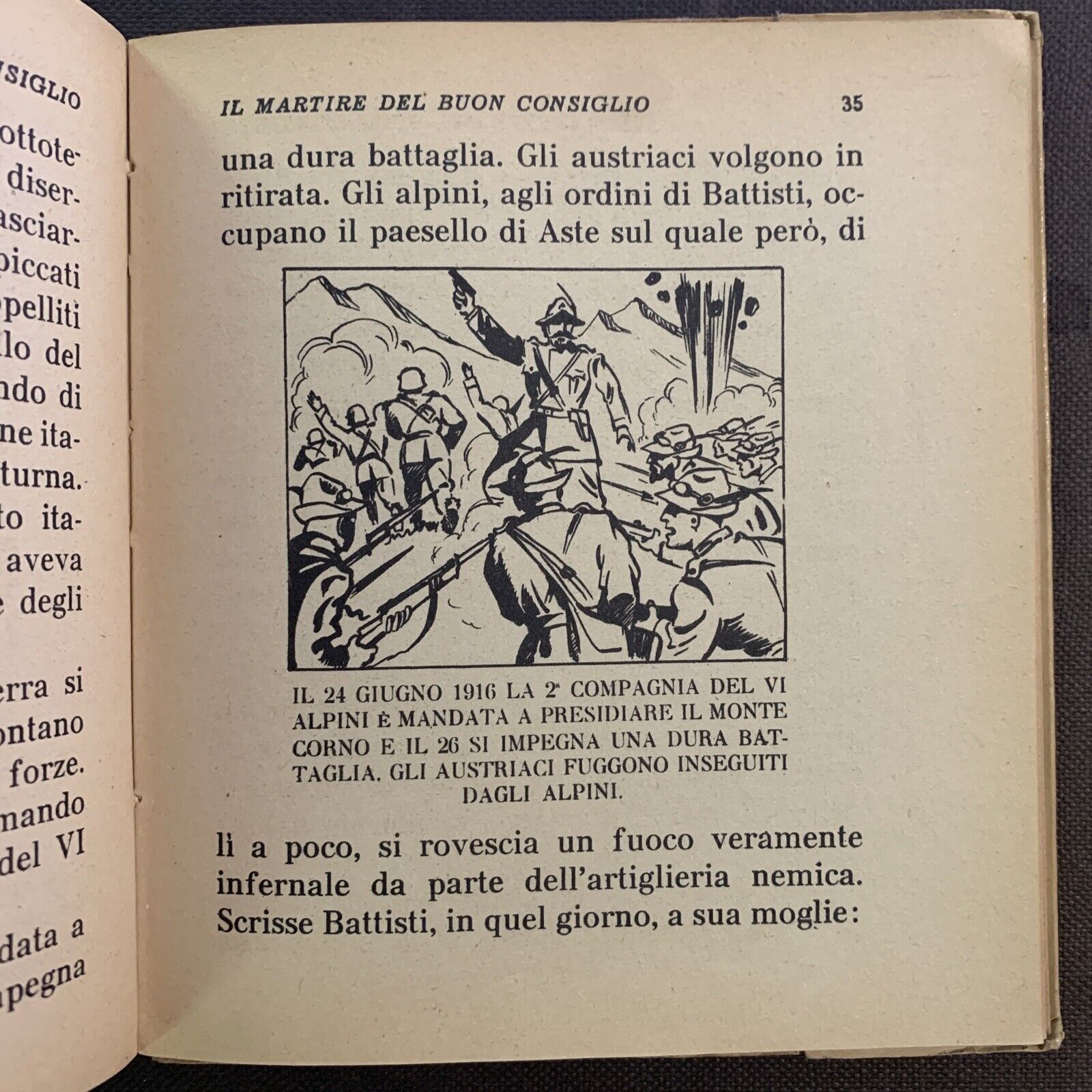 IL MARTIRE DEL BUON CONSIGLIO - P. G. JANSEN. CESARE BATTISTI. Carroccio 1937 #