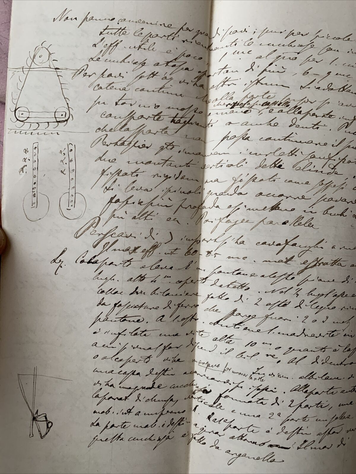 CELESTE CLERICETTI, appunti manoscritti di uno studente UNIVERSITÀ PAVIA 1875 #