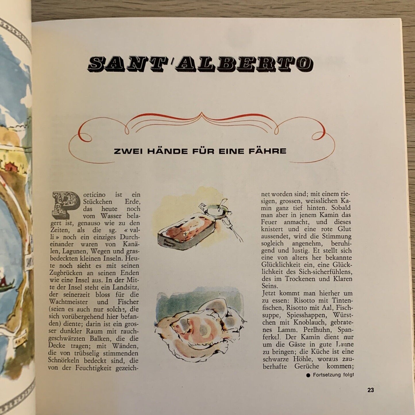 LIDO DI SPINA. ITINERARI GASTRONOMICI i vademecum. ediz. in tedesco 1966