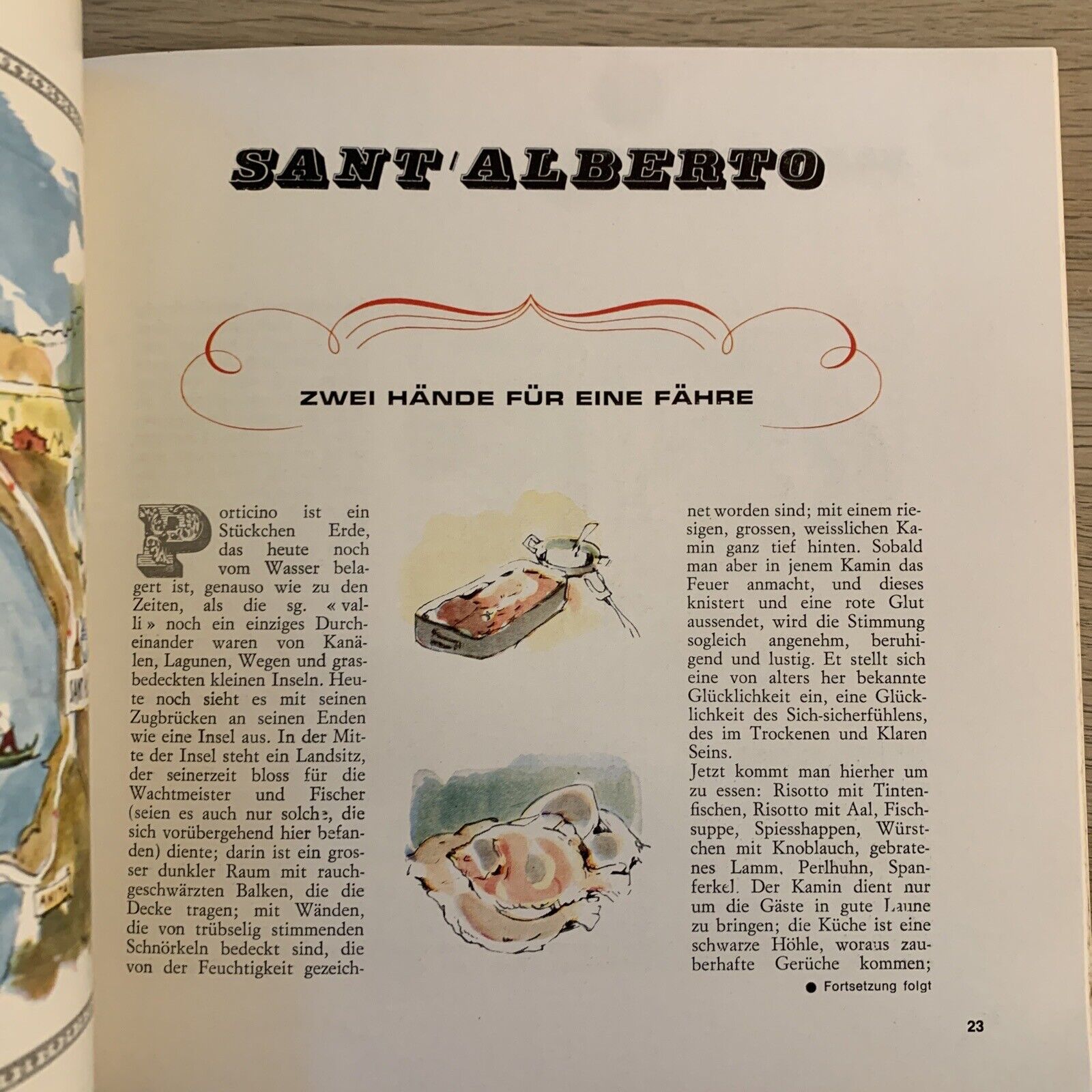 LIDO DI SPINA. ITINERARI GASTRONOMICI i vademecum. ediz. in tedesco 1966