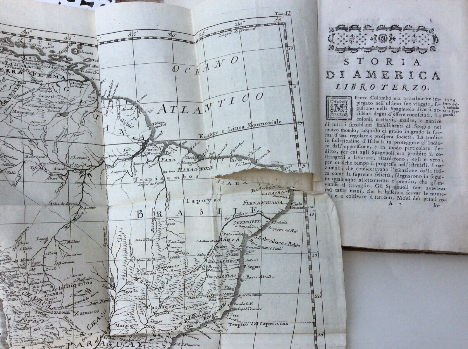 STORIA DI AMERICA, GUGLIELMO ROBERTSON, presso GIOVANNI GATTI, VENEZIA 1778
