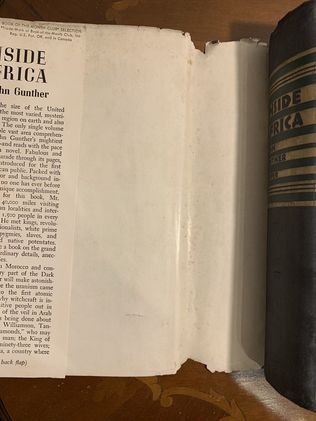 Inside Africa - John Gunther, Harper & Brothers 1955