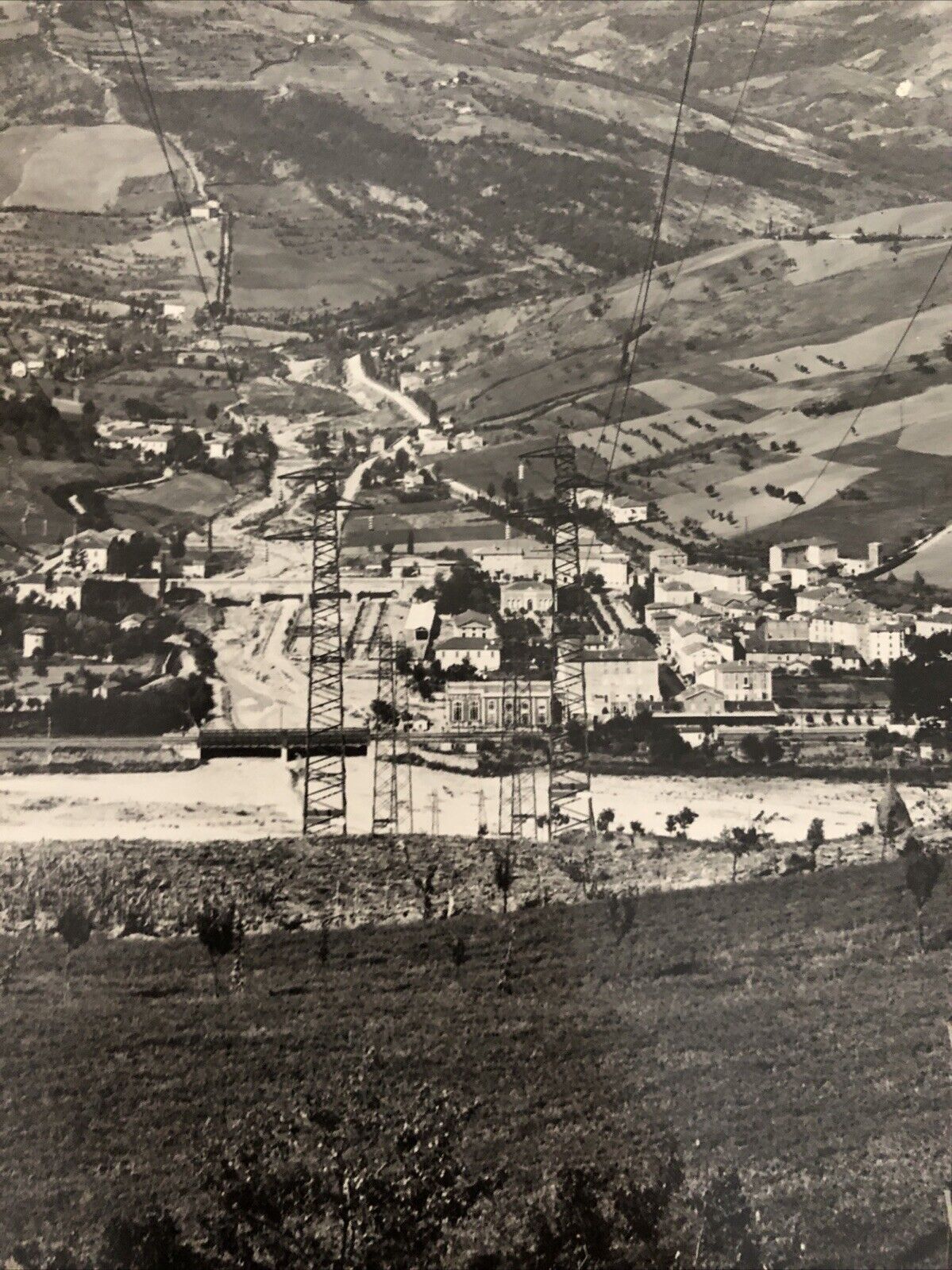 FERROVIE DIRETTISSIMA BOLOGNA FIRENZE. VERGATO GRIZZANA 1932, FOTO ORIGINALE
