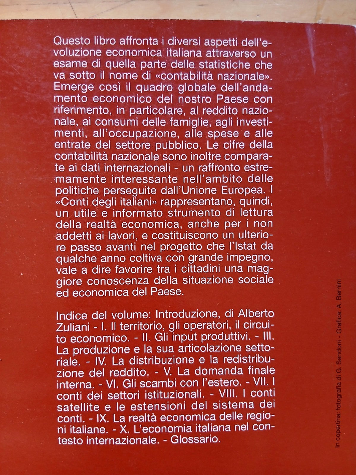 I conti degli italiani - Istat - Il Mulino 1997