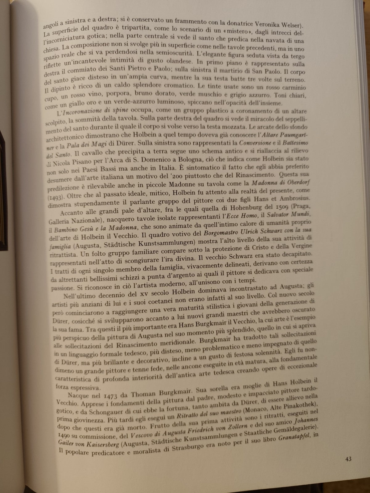 La pittura tedesca da Durer a Holbein - Skira Fabbri 1966