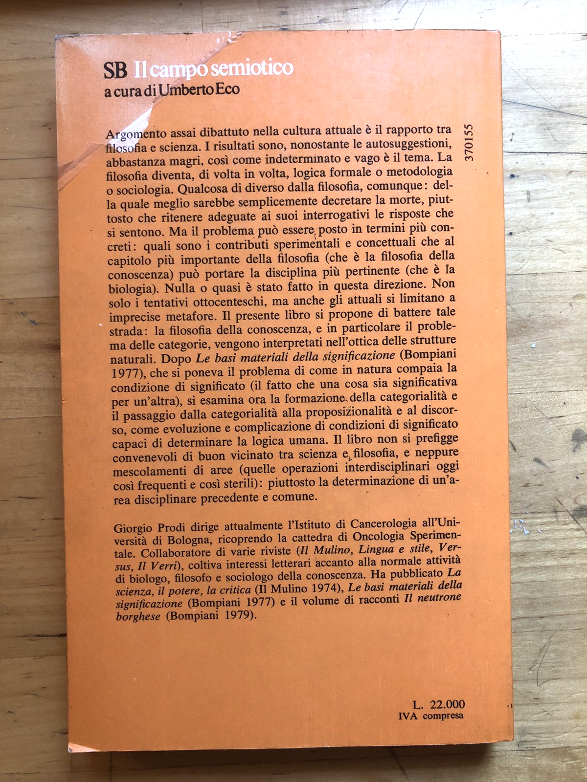 La storia naturale della logica, Giorgio Prodi. Bompiani 1982