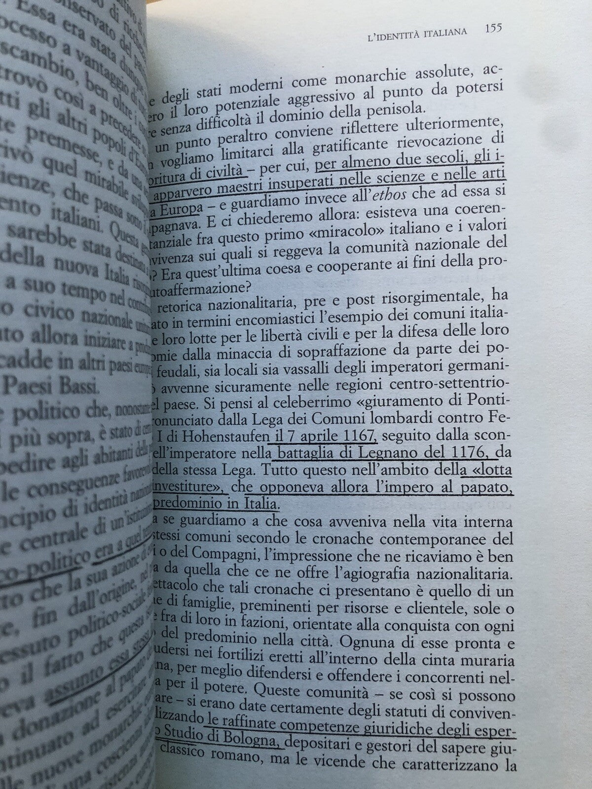 Gli italiani in Europa, profilo storico  . . Carlo Tullio-Altan, il Mulino 1999