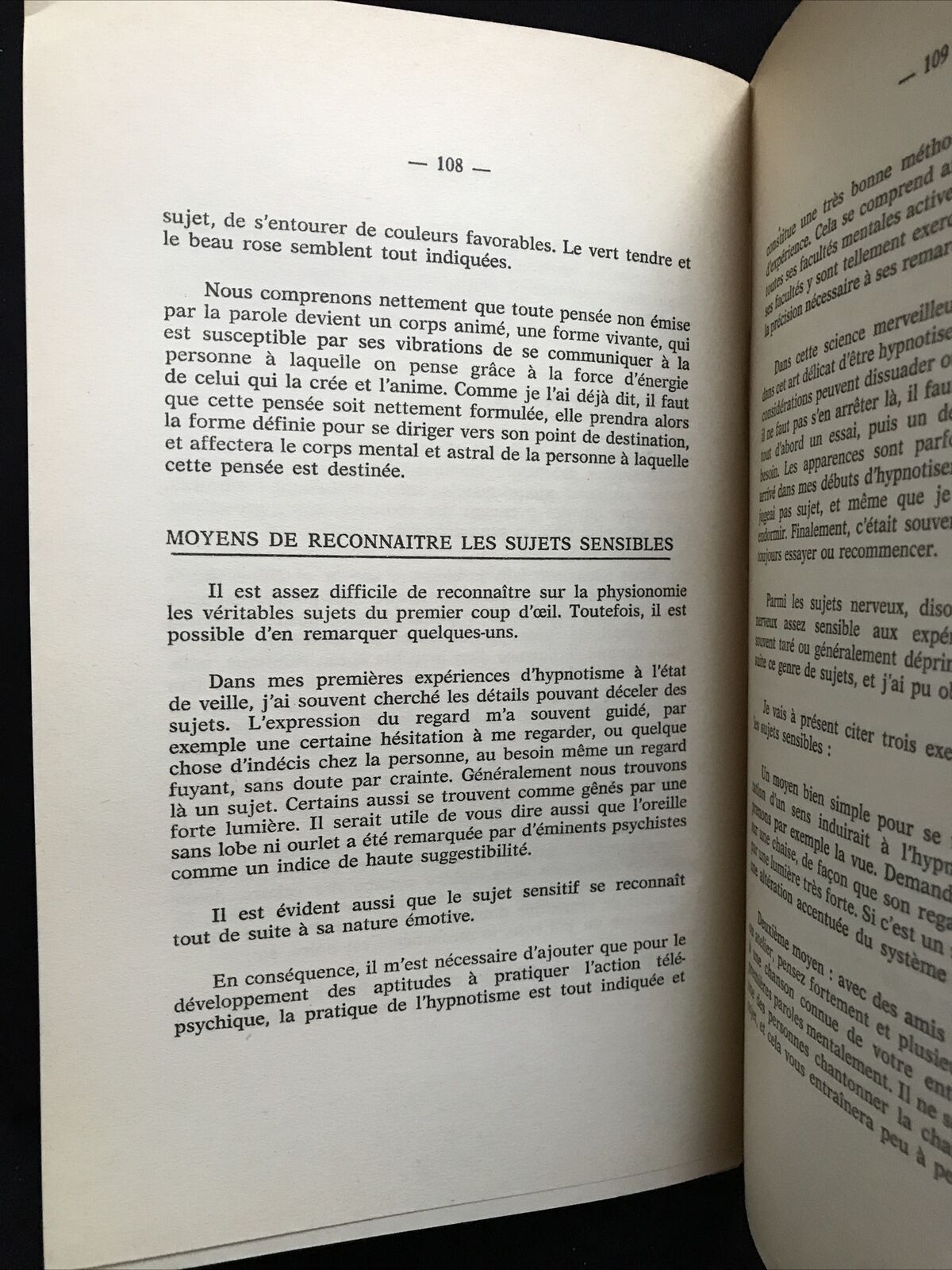 INFLUENCE ET SUGGESTION A DISTANCE, Marcel Baugin. Dervy Livres, 1961