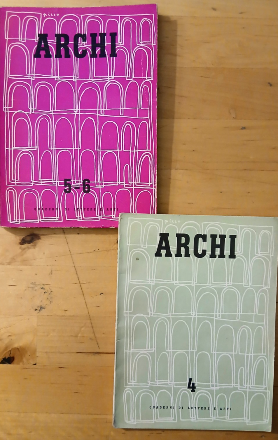 Archi - Quaderni di lettere e arti n4 e n.5-6 anno 1949