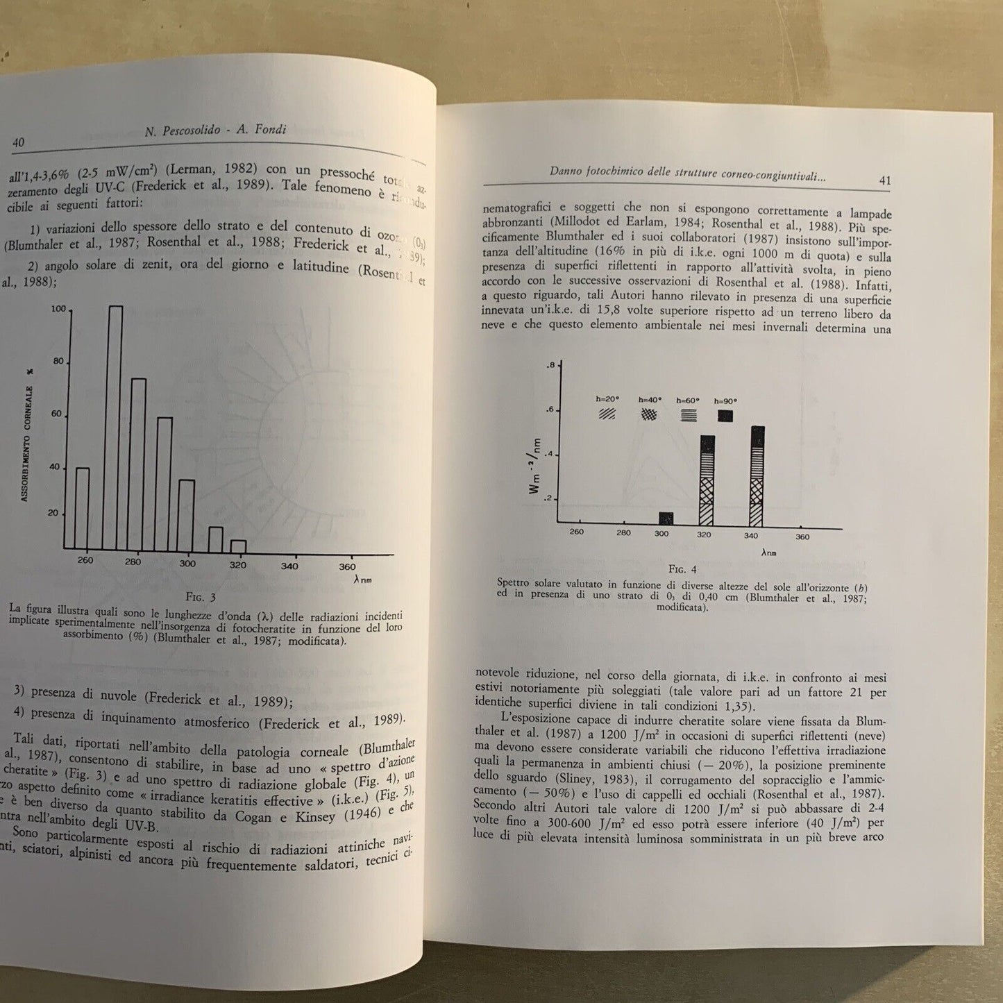 RADIAZIONI NON IONIZZANTI ED OCCHIO - Nicola Pescosolido, Baccini editore 1994 #