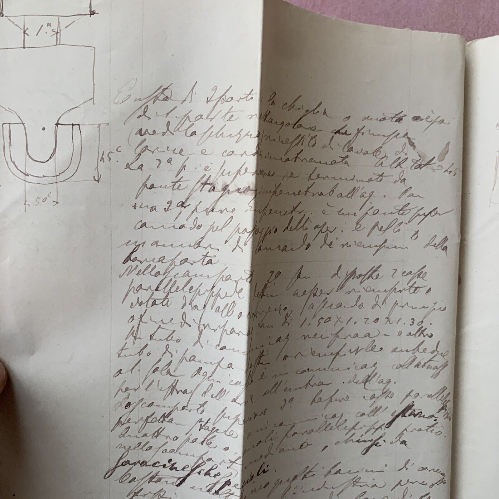 CELESTE CLERICETTI, appunti manoscritti di uno studente UNIVERSITÀ PAVIA 1875 #