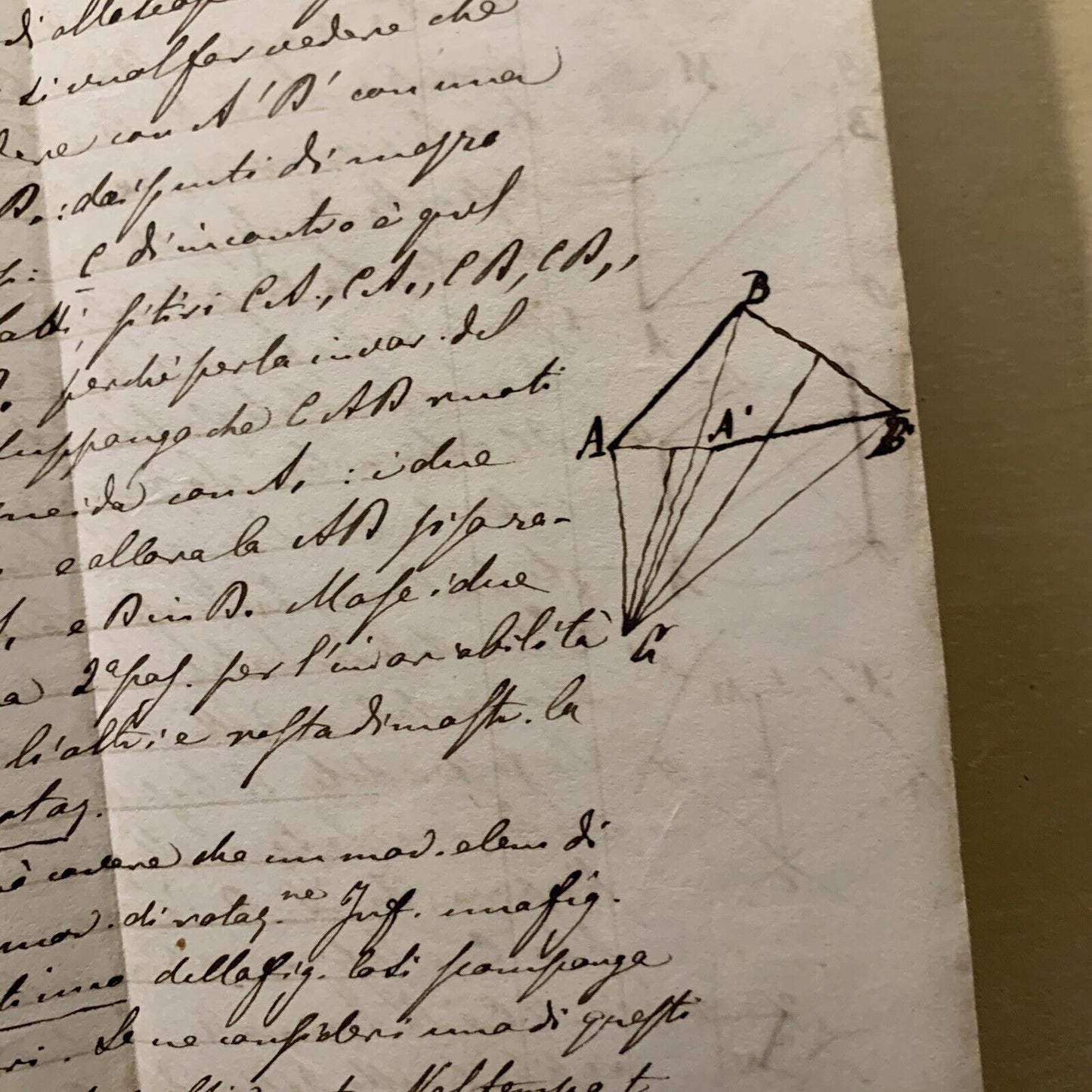 Antico Manoscritto Università di Pavia 1876, Meccanica Razionale, Carlo Formenti