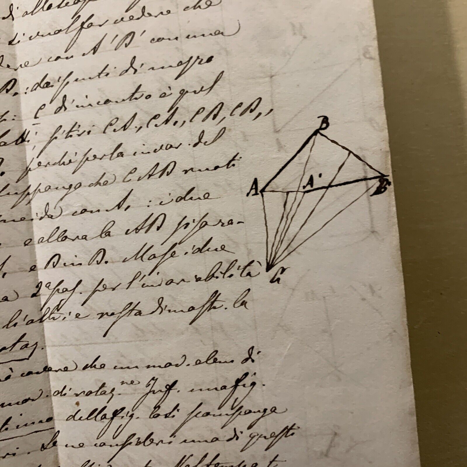 Antico Manoscritto Università di Pavia 1876, Meccanica Razionale, Carlo Formenti