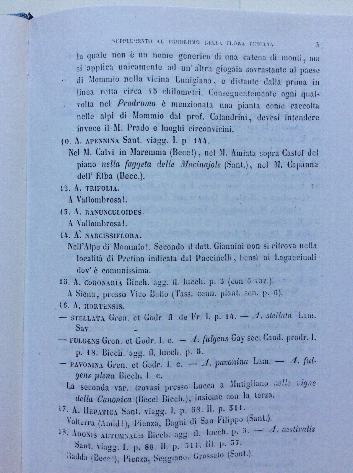 PRODROMO DELLA FLORA TOSCANA,CARUEL TEODORO, RISTAMPA FORNI, due volumi.