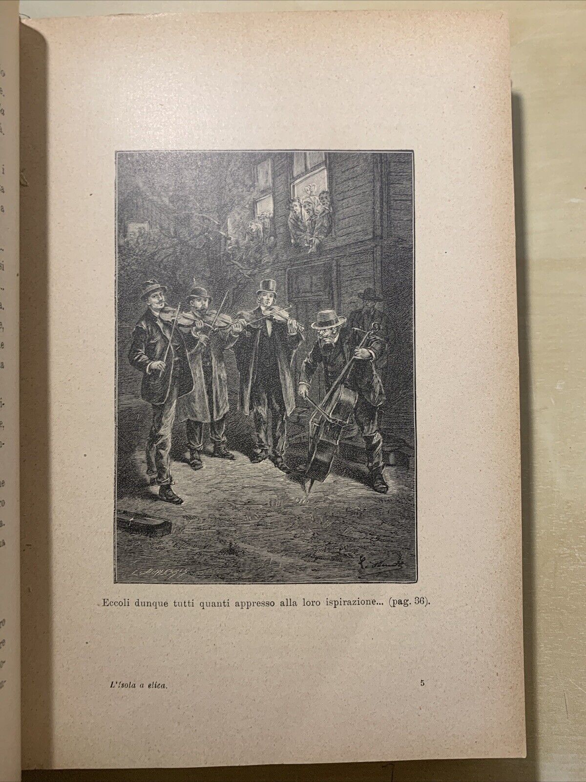 L'ISOLA A ELICA - Giulio Verne, 2 parti in un volume. Con Incisioni di pregio