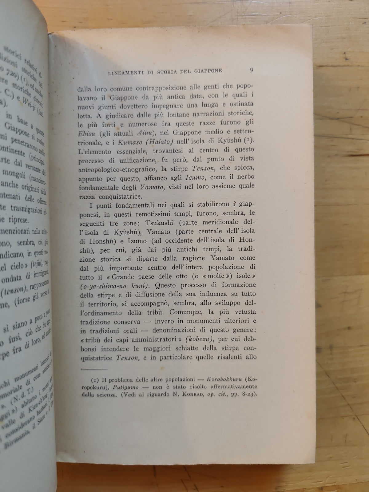 Breve storia del Giappone, N. Konrad - Laterza ed. 1936, Biblioteca di cultura