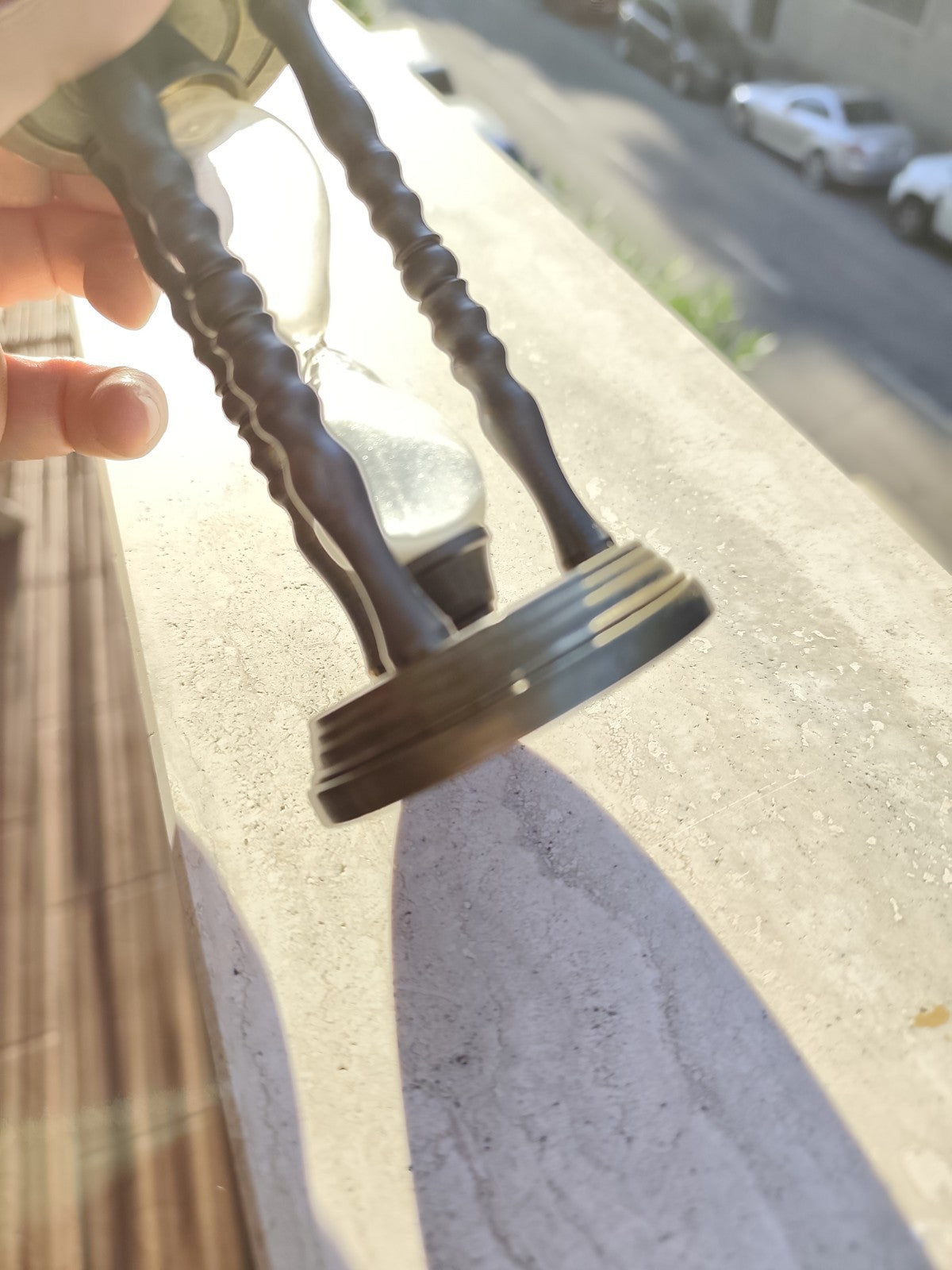 Clessidra antica in Ottone - vintage oggetto da arredamento collezione antico