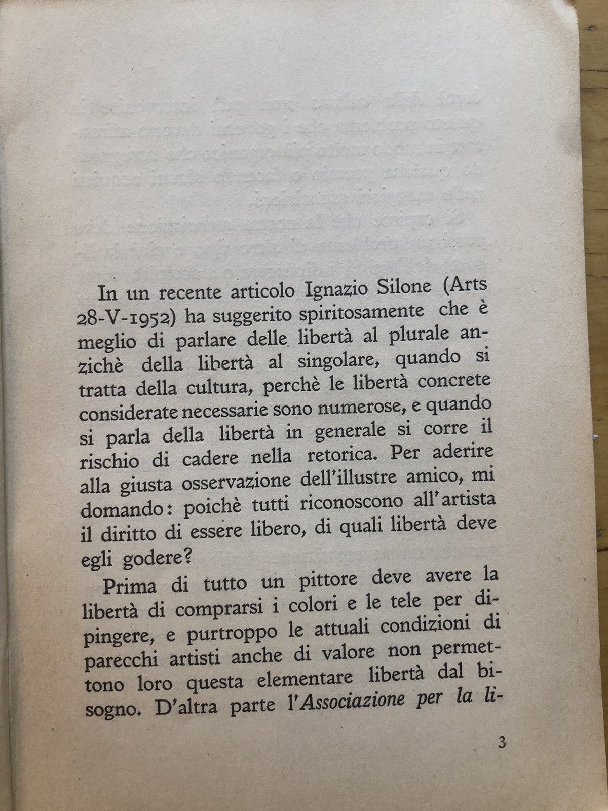 Per la libertà della fantasia creatrice - Lionello Venturi, problemi del nostro