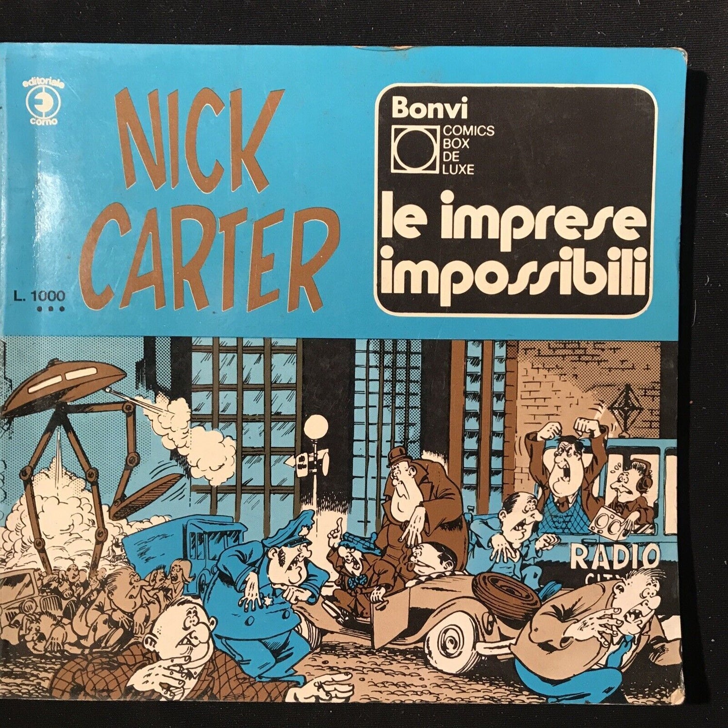 NICK CARTER le imprese impossibili, Bonvi Comics, editoriale corno.