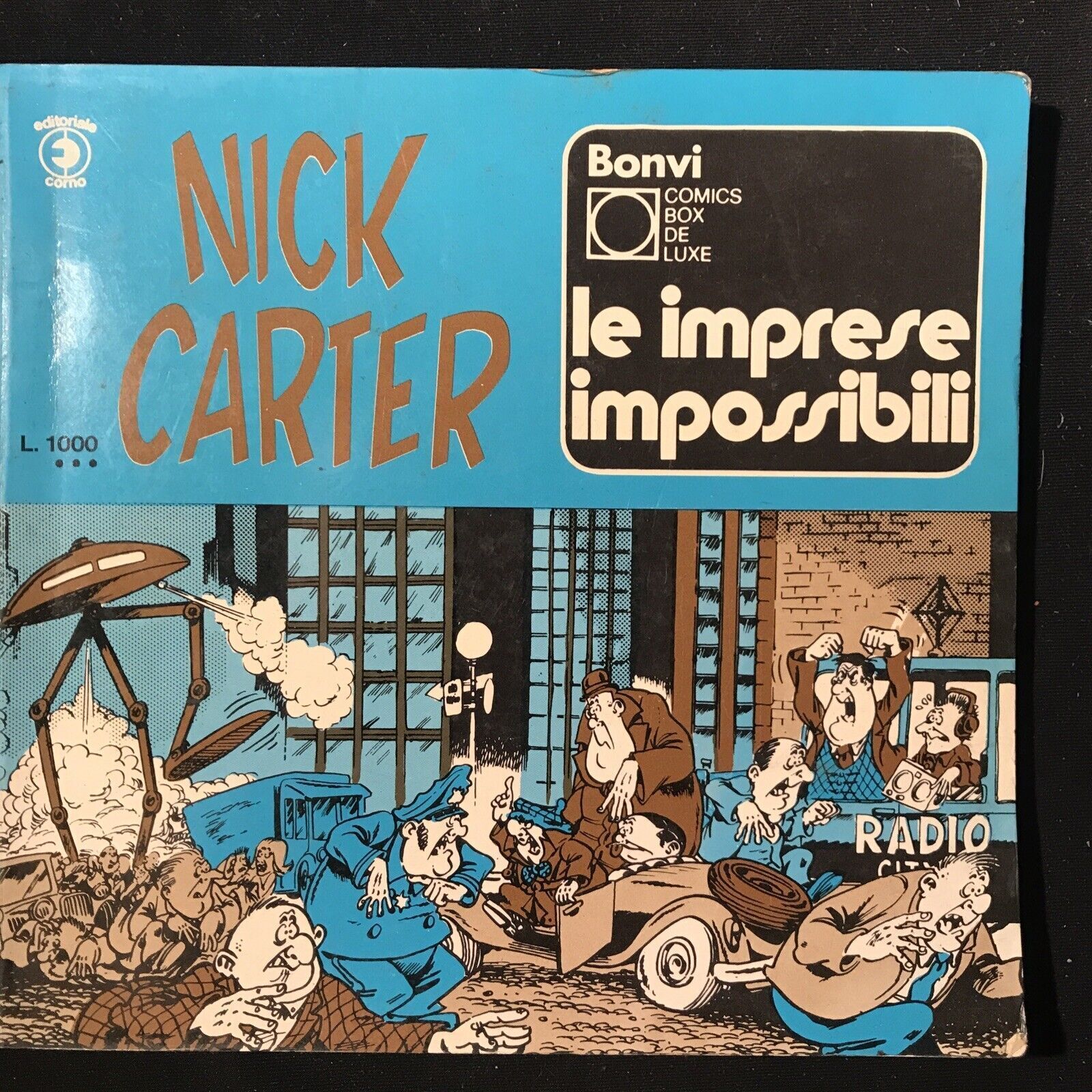 NICK CARTER le imprese impossibili, Bonvi Comics, editoriale corno.