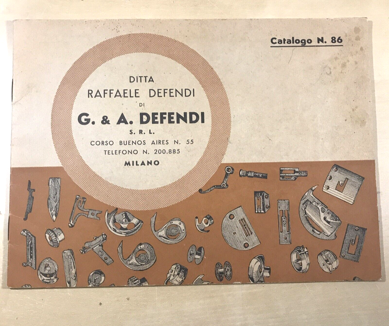 CATALOGO macchine da cucire - maglieria, DEFENDI catalogo n. 86