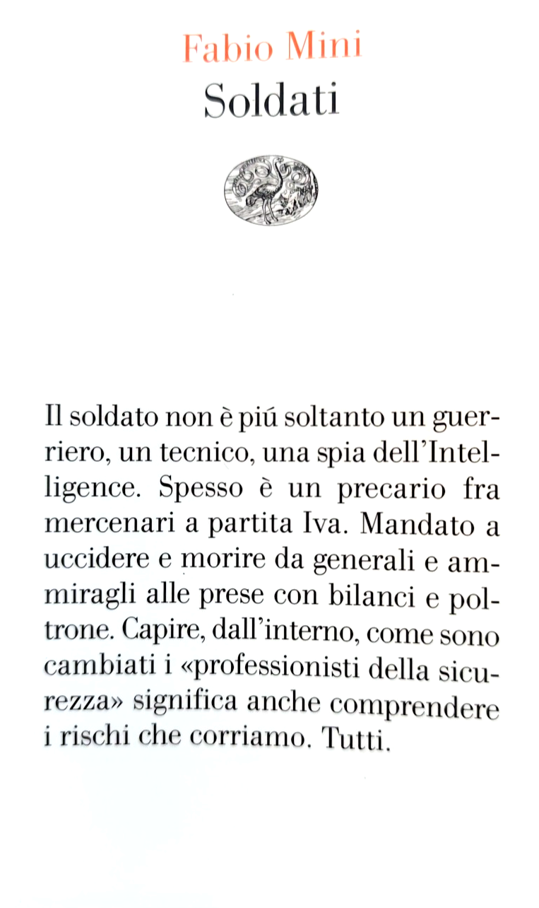 Soldati - Fabio Mini. Einaudi 2008