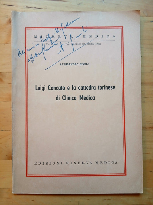 Luigi Concato e la cattedra torinese di clinica medica - Alessandro Simili 1962