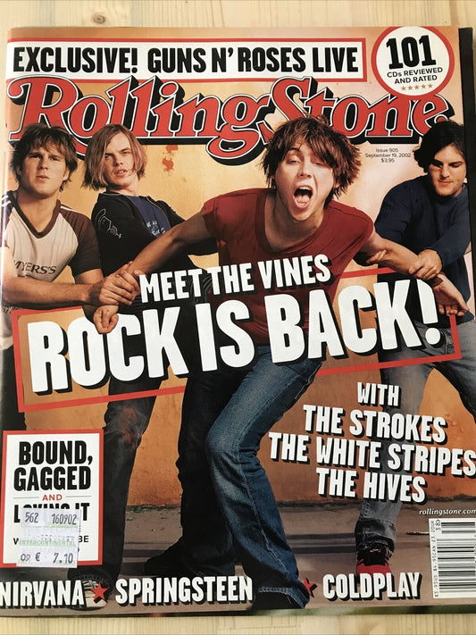 ROLLING STONES Magazine issue #905 September 19, 2002  The VINES  #