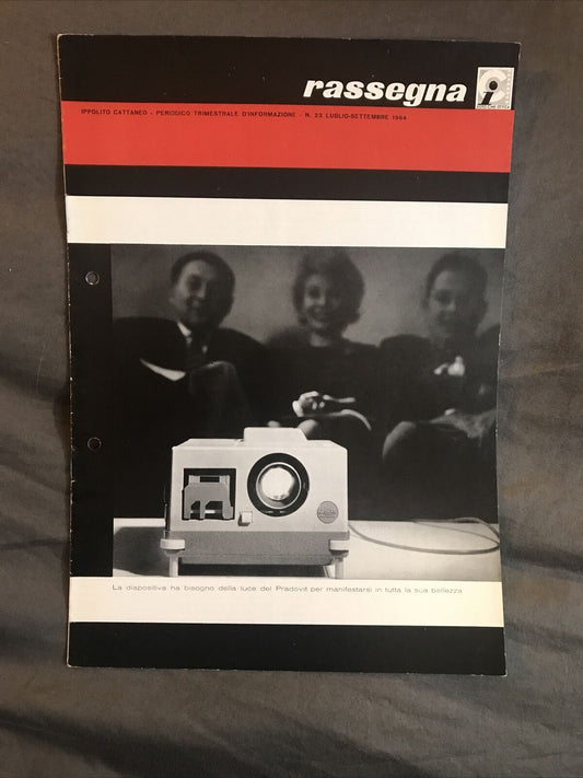 RASSEGNA, IPPOLITO CATTANEO rivista - N. 23, 1964 - Fotografia strumenti