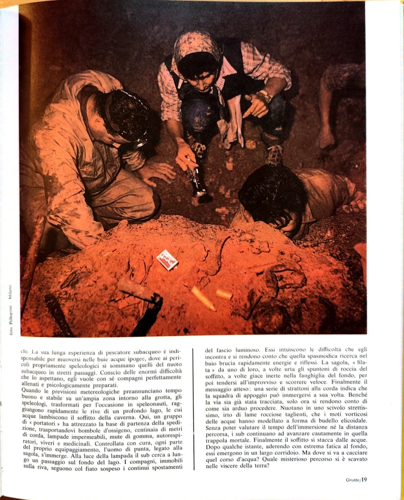Le Grotte Carlino Belloni, serie natura, Fabbri Ed. 1974 - Speleologia Geologia