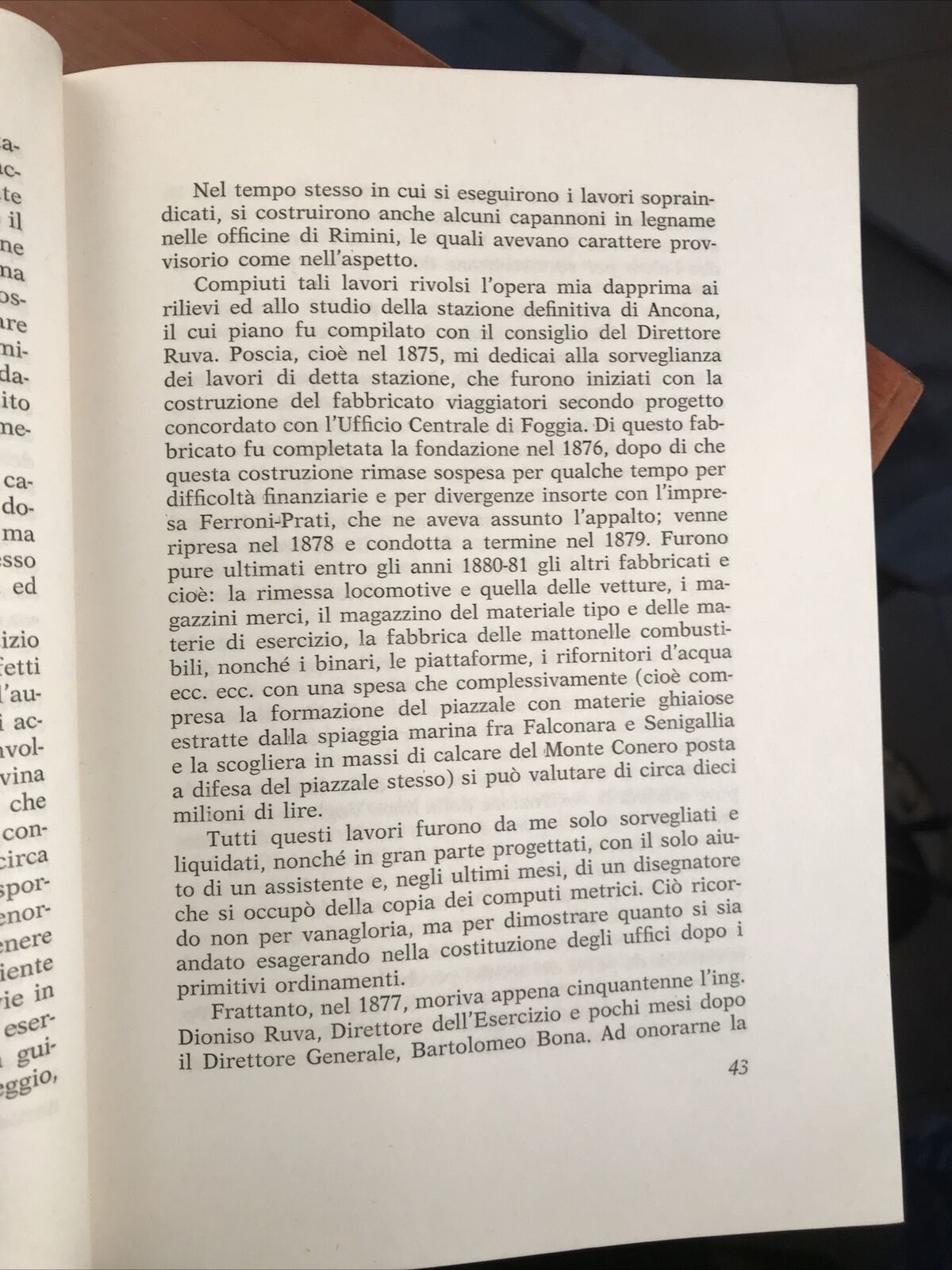 FERROVIE La costruzione e l'esercizio delle ferrovie italiane nei miei ricordi