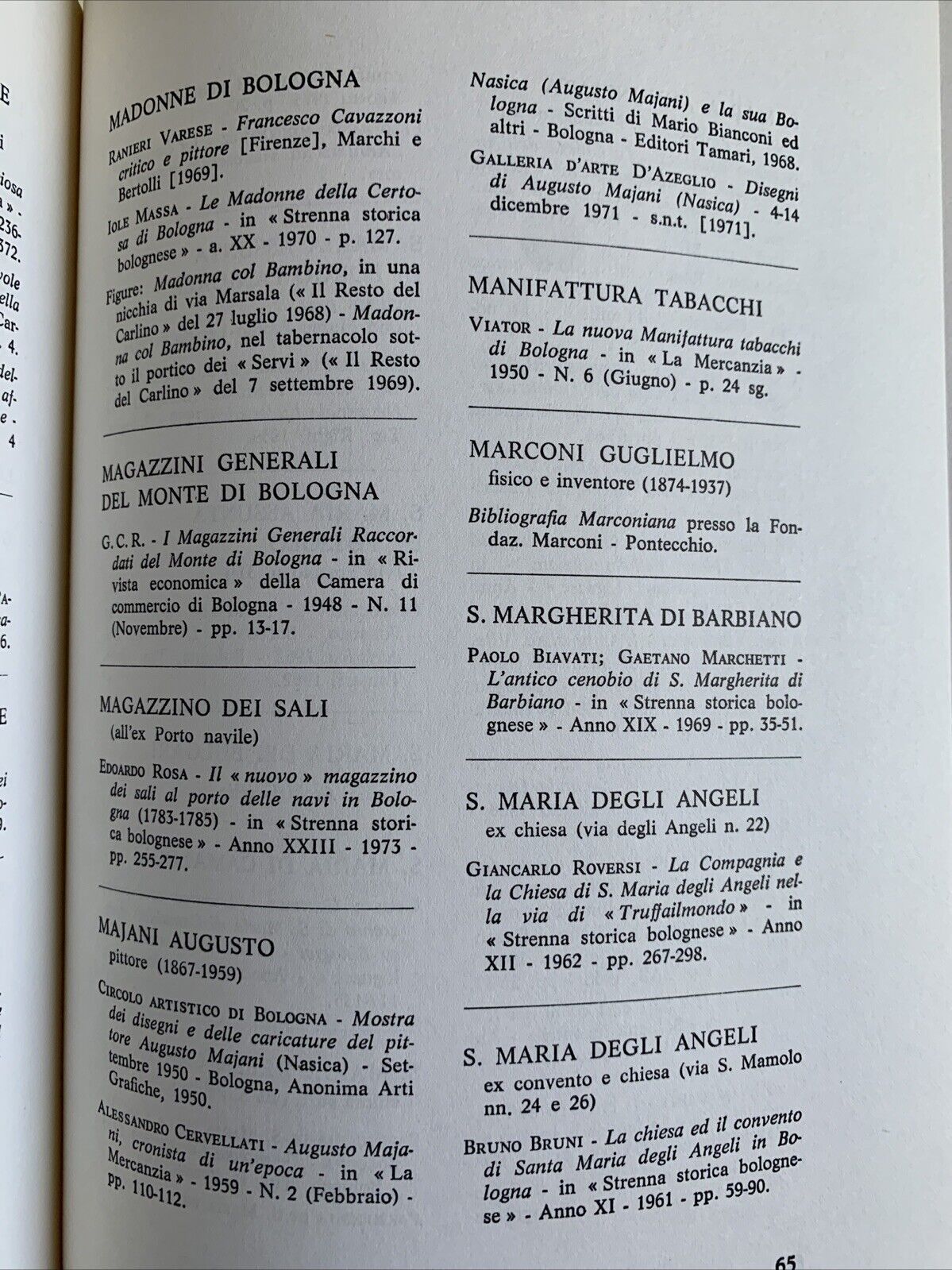 Edifici di Bologna, edifici istituzioni personaggi costumanze F. Rodriquez p. 3