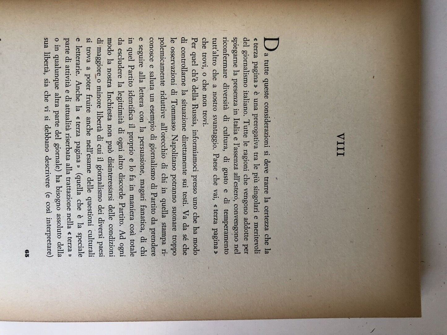 INCHIESTA SULLA TERZA PAGINA - ENRICO FALQUI, EDIZIONI RADIO ITALIANA, 1953