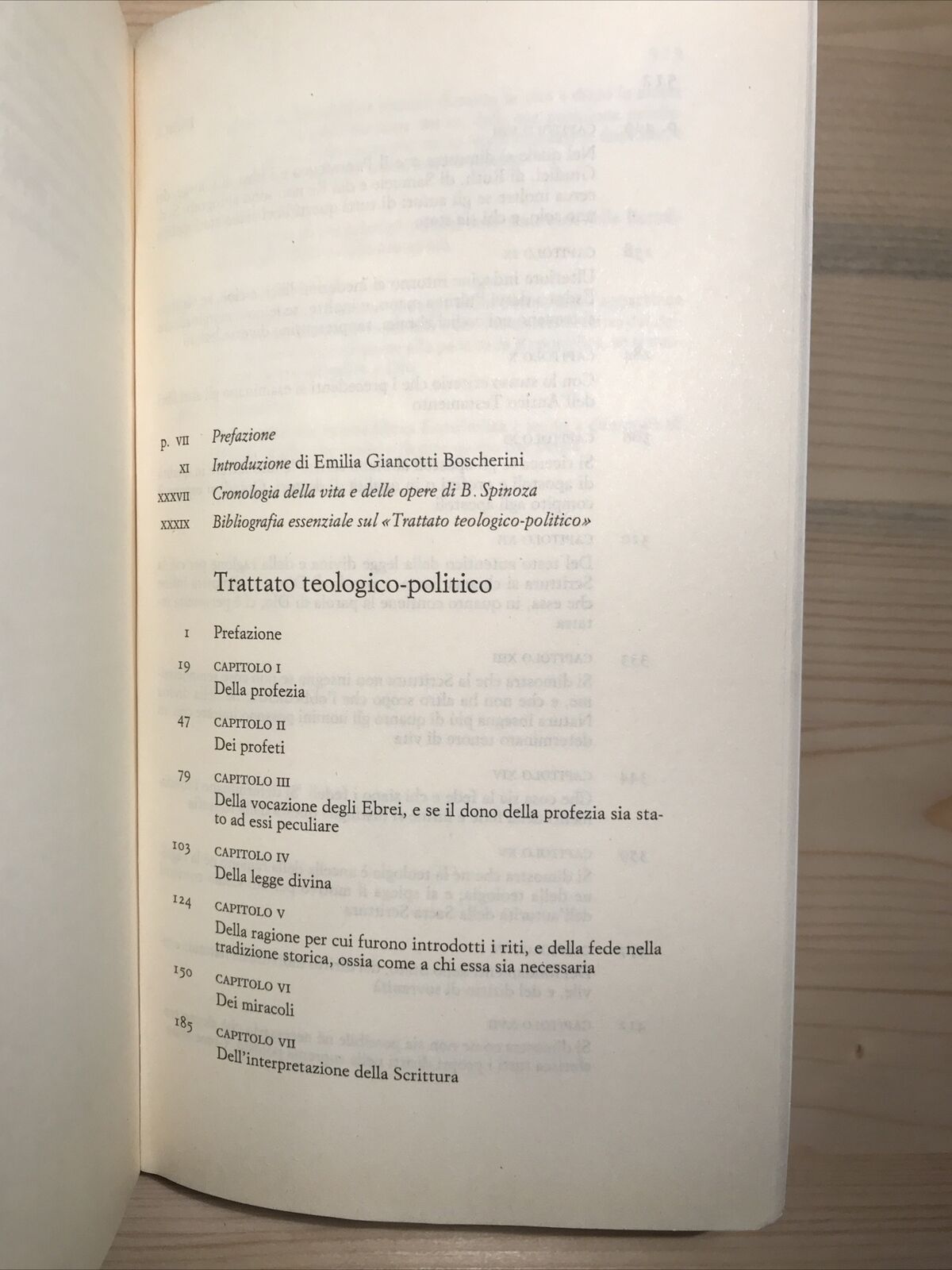 TRATTATO TEOLOGICO-POLITICO. Baruch Spinoza. Piccola biblioteca Einaudi 2010 #