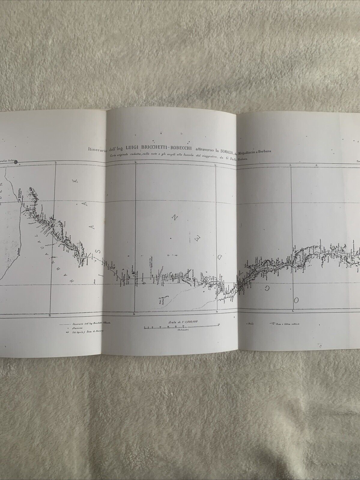 La prima Traversata della penisola dei somali. Bricchetti, Robecchi rist. 1979