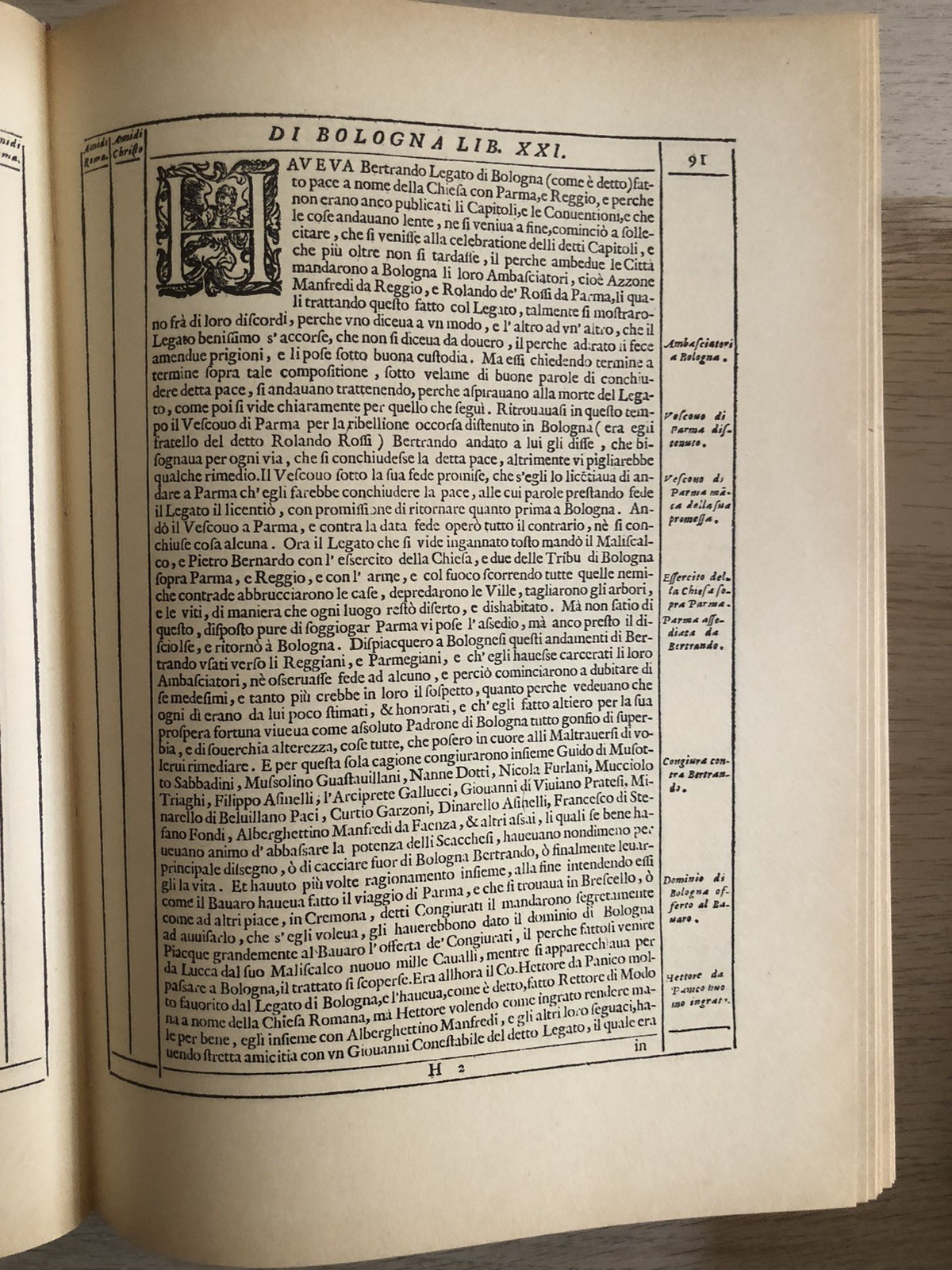Historia di Bologna, Cherubino Ghirardacci. Arnaldo Forni ristampa 1973, 2 voll