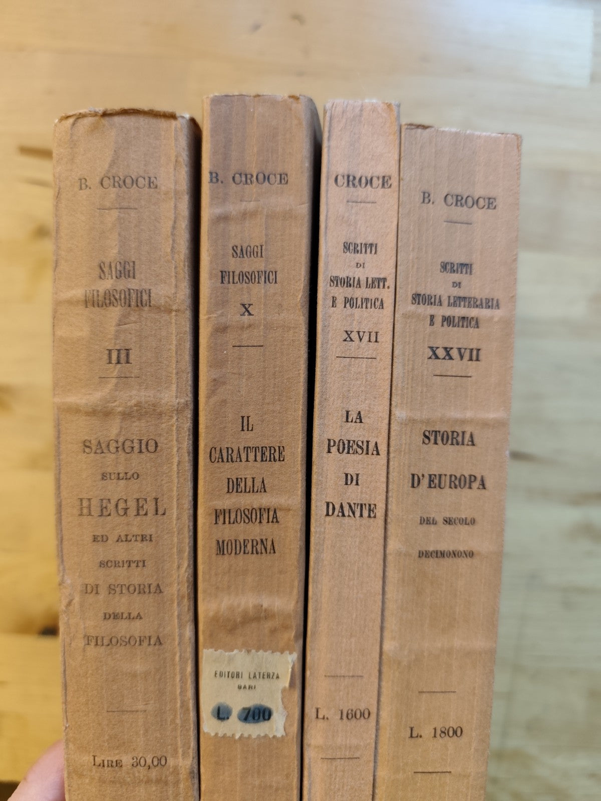 Benedetto Croce, Saggi filosofici - storia letteraria politica, Laterza 1927-'61