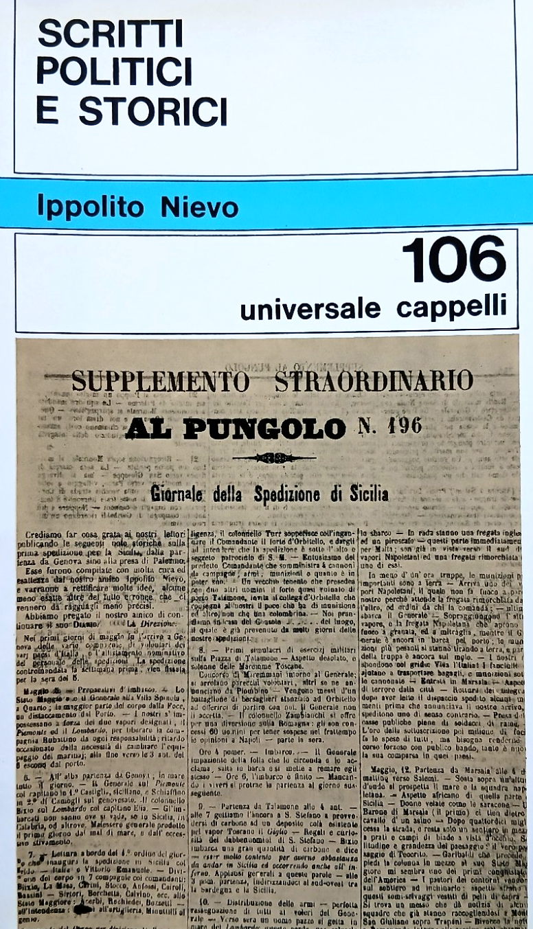Nievo Ippolito - Scritti politici e storici - Universale Cappelli 1965
