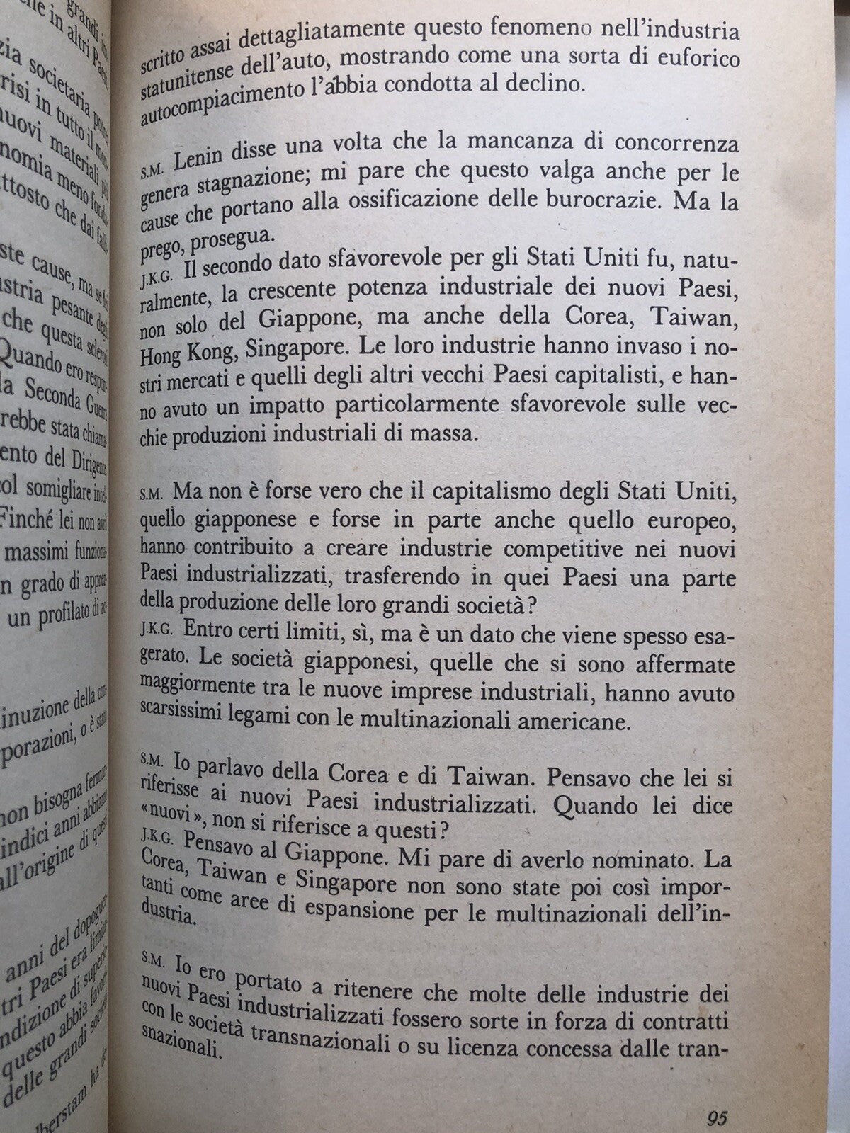 John Kenneth Galbraith storia dell'Economia La cultura dell'appagamento La monet