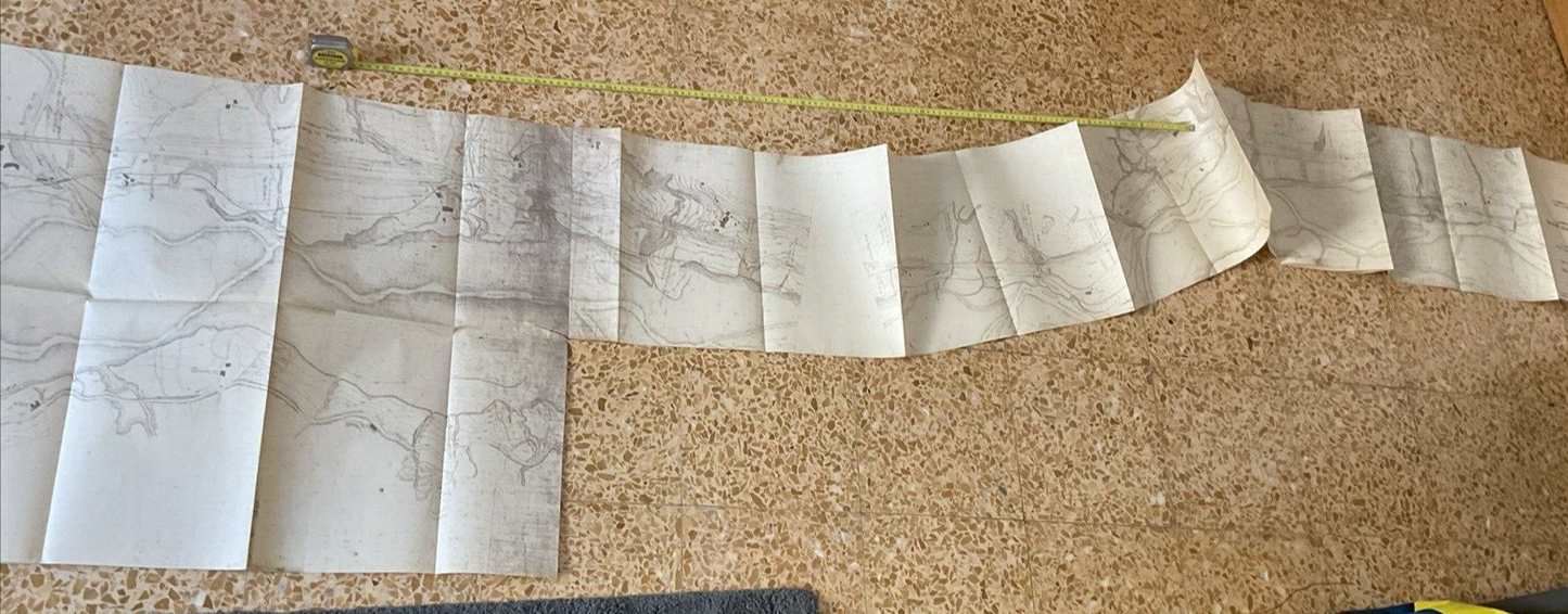 FERROVIE linea Bologna Firenze, Pianoro Castiglione dei Pepoli, planimetria 1930