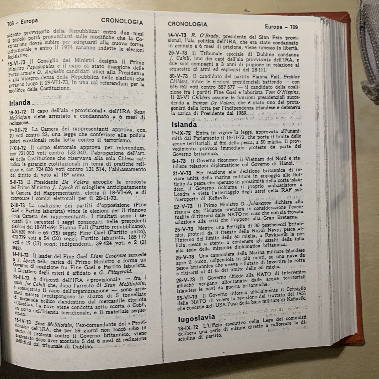 CRONOLOGIA DEGLI AVVENIMENTI POLITICI ANNI '70 (DAL 1970 AL 1980) - 3 VOLUMI #